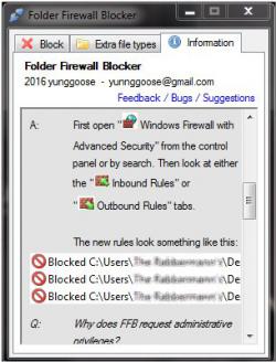 Official Download Mirror for Folder Firewall Blocker