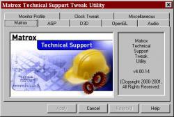 Official Download Mirror for Matrox Technical Support Tweak Utility
