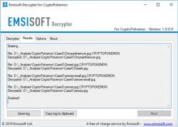Official Download Mirror for Emsisoft Decrypter for CryptoPokemon
