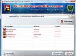 Official Download Mirror for FileZilla Password Decryptor 