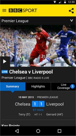 Official Download Mirror for BBC Sport for Android