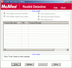 Official Download Mirror for McAfee Avert Labs Rootkit Detective
