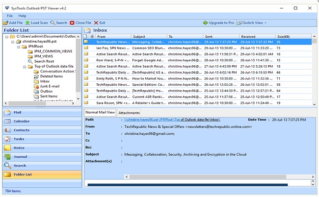 скачать файл outlook pst