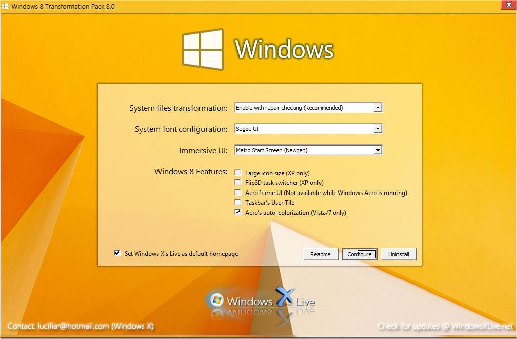 Windows 8 Transformation Pack 7 0 Zip