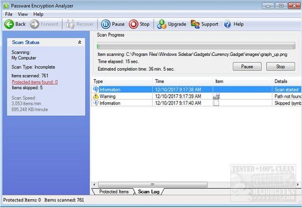 New on MajorGeeks: Passware Encryption Analyzer - MajorGeeks