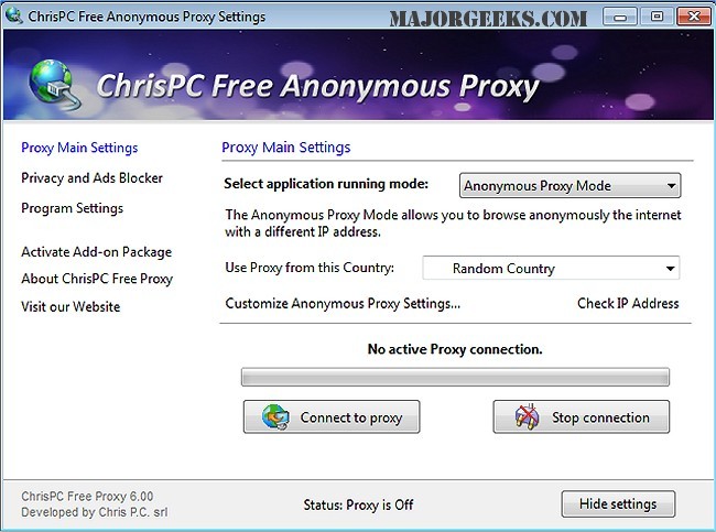 gratuitement chrispc free anonymous proxy nouvelle version