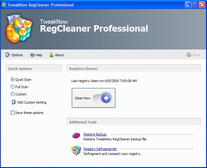 TweakNow RegCleaner Professional v2.9.9a (c) TweakNow Cracked.