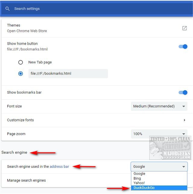 How to make duckduckgo my default browser - discoright