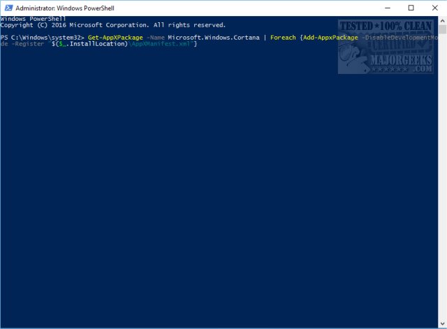 How to Uninstall or Reinstall Cortana in Windows 10