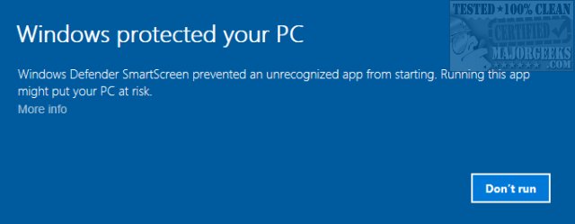 turn off microsoft defender smartscreen windows 10