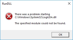 There Was a Problem Starting C:\Windows\System32\LogiLDA.dll Error MajorGeeks