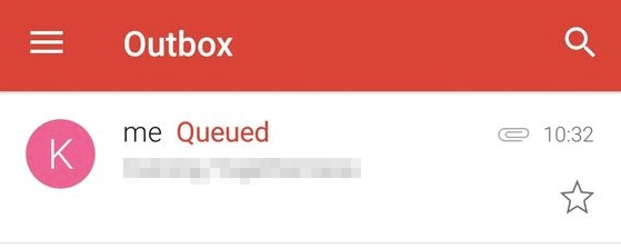 emails getting stuck in outbox gmail