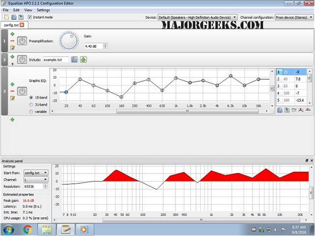 Adjust Sound Output APO - MajorGeeks