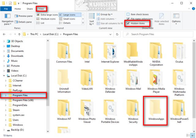 forværres gå på pension ru What Is the WindowsApps Folder in Windows 10 & 11? - MajorGeeks
