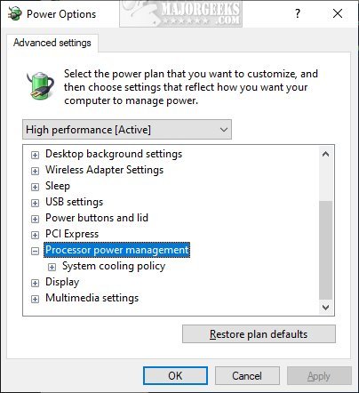 Nageslacht Soms Fascineren How to Add or Remove 'Maximum processor frequency' in Windows 10 & 11 - MajorGeeks Nageslacht Soms Fascineren How to Add or Remove 'Maximum processor frequency' in Windows 10 & 11 - MajorGeeks