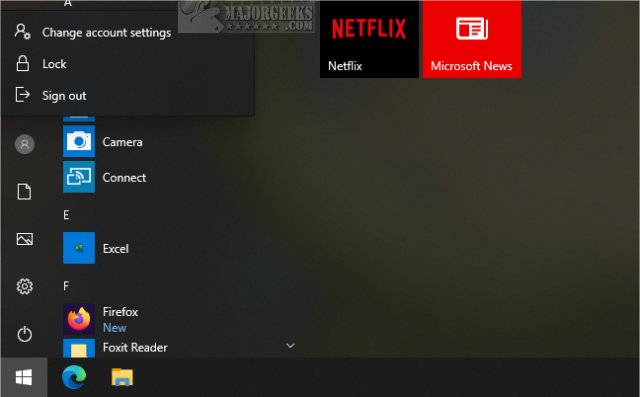 How To Add Or Remove Lock From The Account Picture Menu In Windows 10