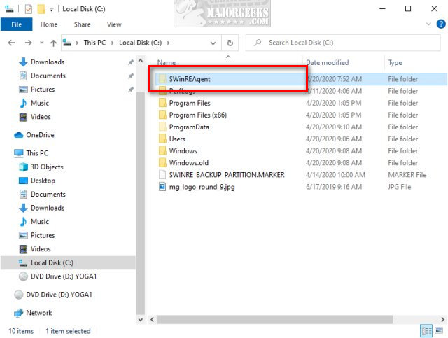 What Is the WinREAgent Folder and Can I Delete It