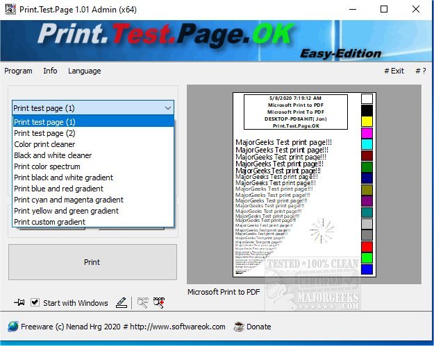 to Print a Printer Test Page in Windows