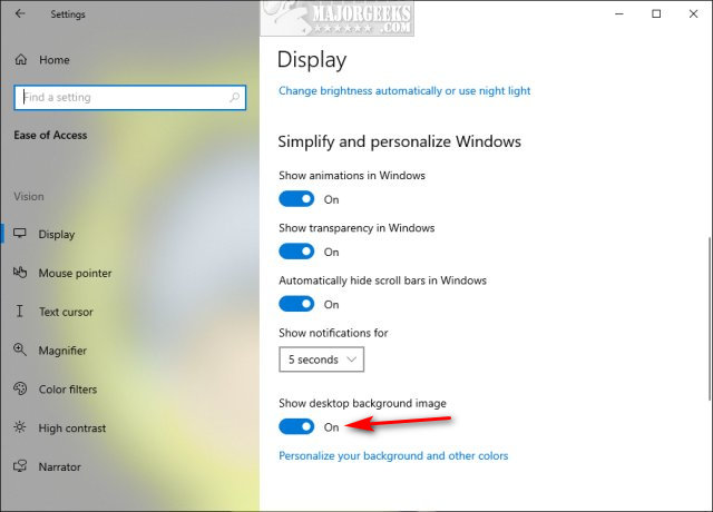 How to Turn the Desktop Background Image On or Off in Windows 11, 10, 8,  and 7 - MajorGeeks