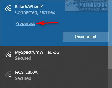 how to change wifi security settings on windows 10