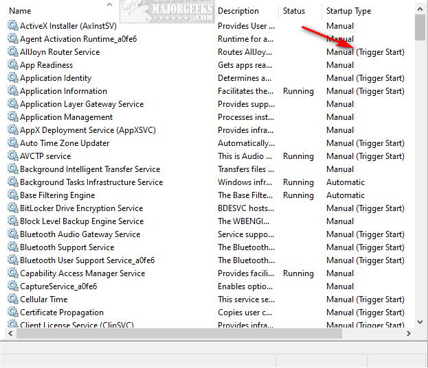 Automatic and Manual Trigger Start Explained - MajorGeeks