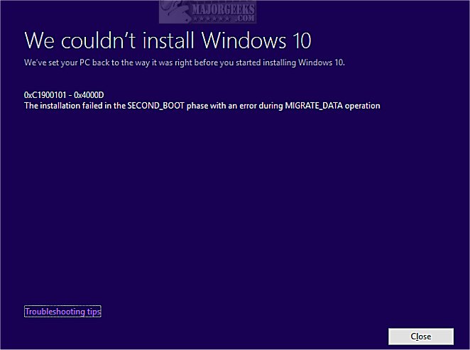 windows 10 error 0xc1900101 windows 10 error 0xc1900101