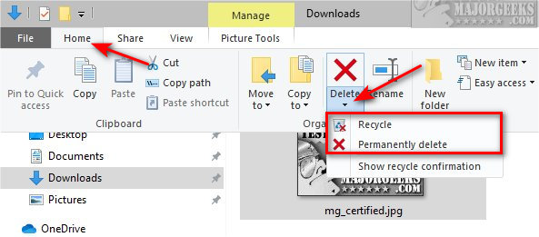 How to Delete a File or Folder in Windows 10 & 11 - MajorGeeks