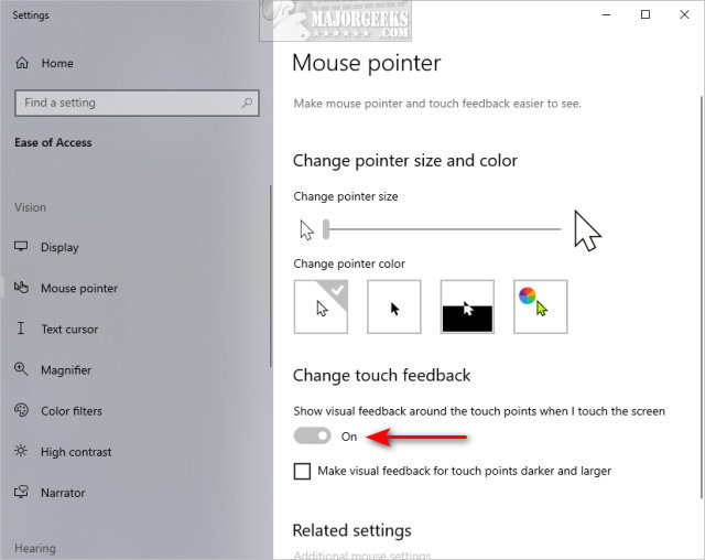 How to Turn Visual Feedback on or Off - MajorGeeks