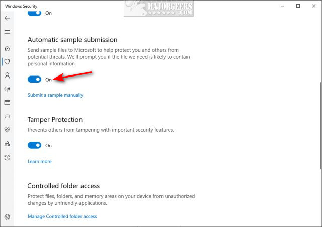 Windows Defender Send File How to Stop Windows Antivirus From Sending Files to Microsoft - MajorGeeks