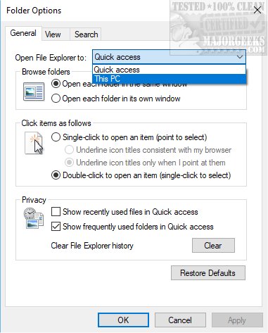 How to Clear the Recent Files Section in Windows 10