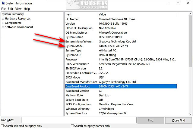 Victor Luxe kortademigheid How to Find Your Motherboard Make and Model in Windows 10 & 11 - MajorGeeks