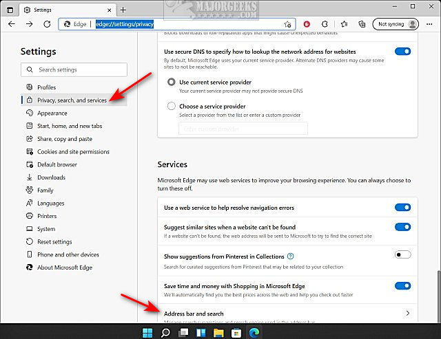 How To Use DuckDuckGo As The Default Search Engine In Microsoft Edge MajorGeeks