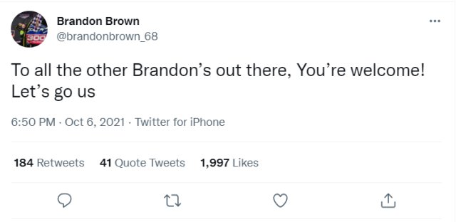 What Does Lets Go Brandon Mean? - MajorGeeks