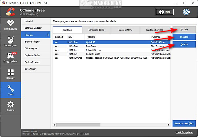 How to Disable or Enable Startup Apps in Windows 11 - MajorGeeks