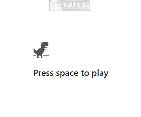 How to Play the Hidden Dinosaur Game in Google Chrome - MajorGeeks