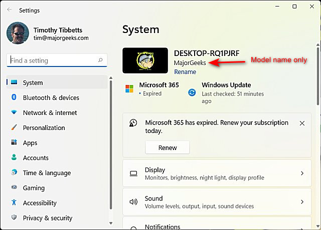 How to Change OEM Information and System Product Name & in Windows 10 & 11  - MajorGeeks