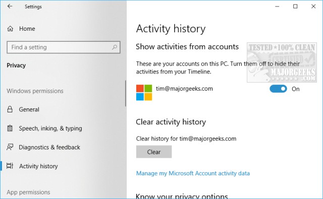 what is windows 10 timeline and how to use it majorgeeks windows history timeline