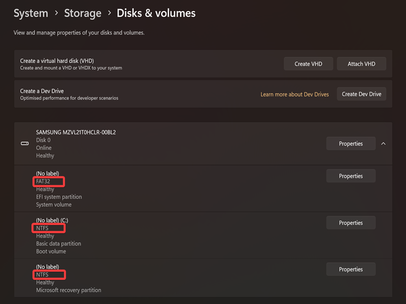 How To Find a Drive's File System Type - MajorGeeks
