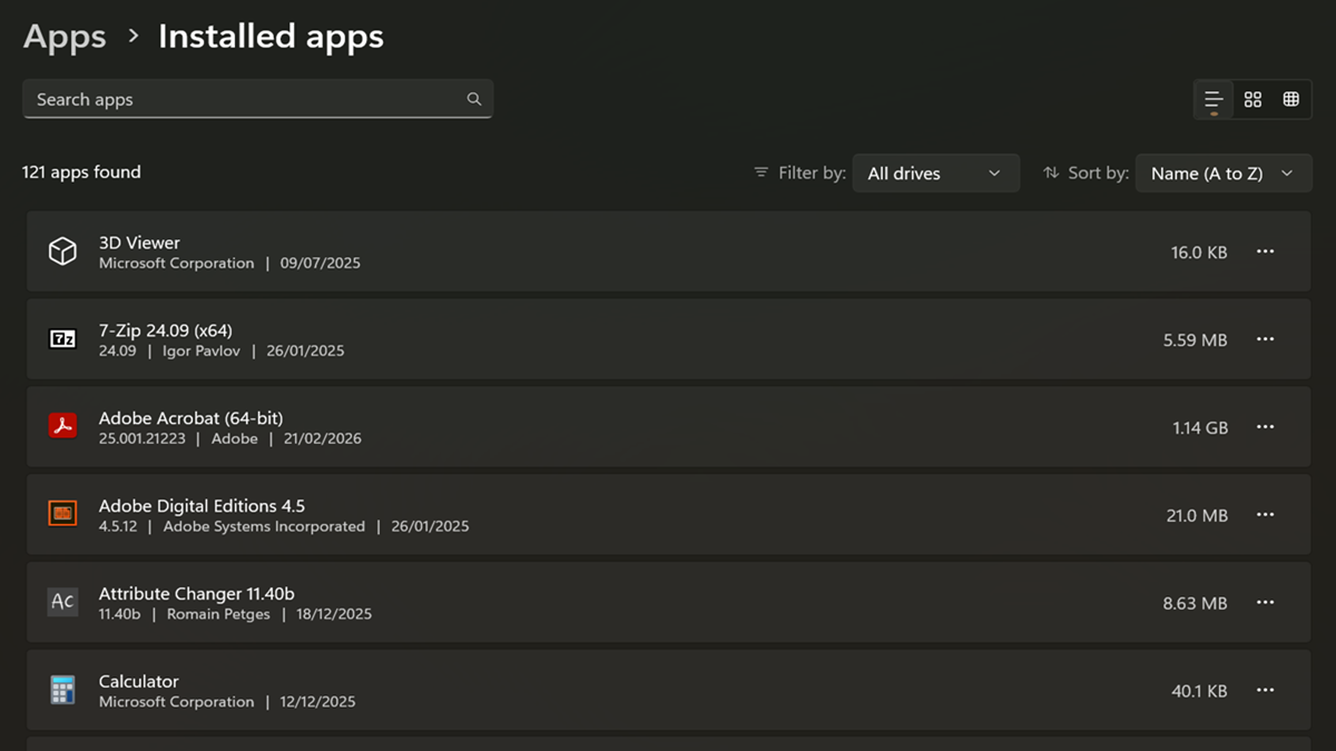 How To View All Installed Programs and Apps in Windows 11 - MajorGeeks