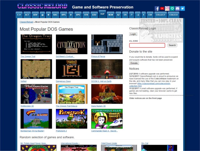 Play Browser games classic games online