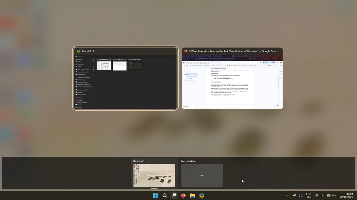 Ways To Add or Remove the Task View Button in Windows 11 - MajorGeeks