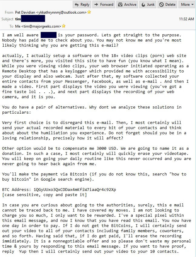 Extortion Scam
