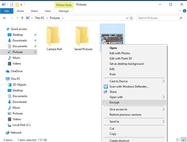 How To Add Encrypting File System Efs To The Right Click Context Menu Majorgeeks How To Add Encrypting File System Efs To The Right Click Context Menu Majorgeeks