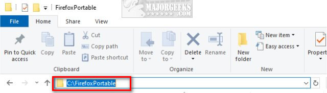 Another option is to click on the location to the left of the ...