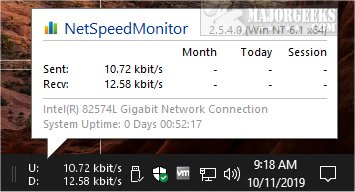 You can right-click on the tray icon and select from numerous options ...