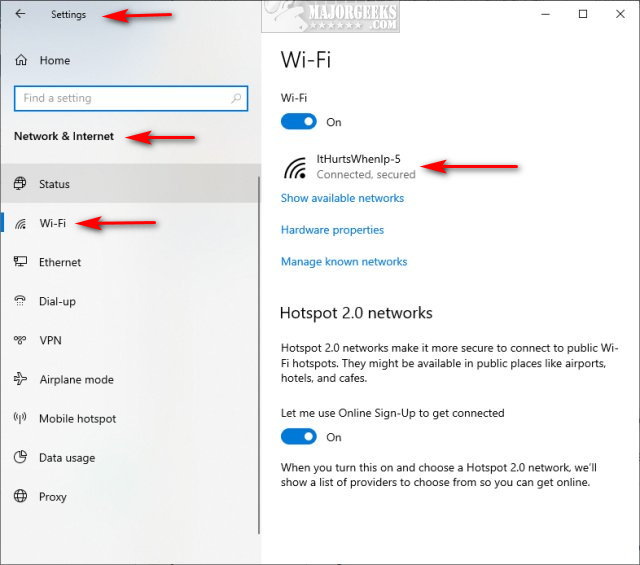 Check or uncheck Connect automatically when in range