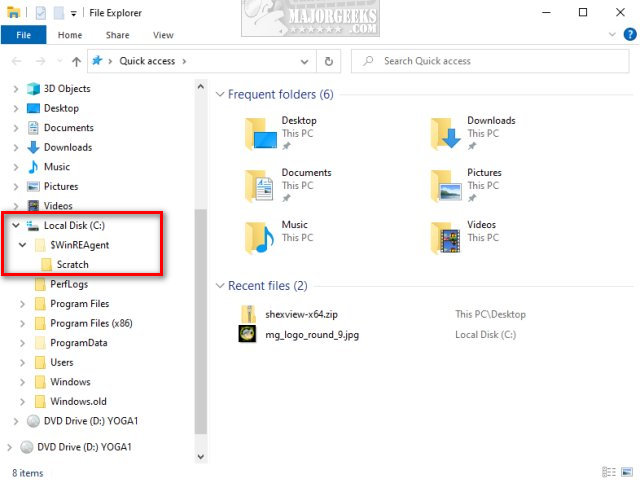 What is the $WinREAgent Folder?