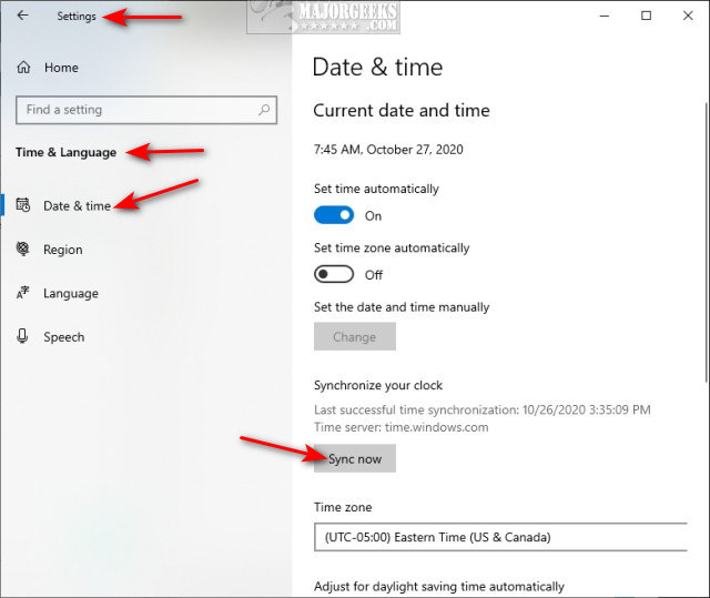 2 Synchronize Windows Clock With an Time Server Control Panel