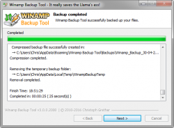 Official Download Mirror for Winamp Backup Tool