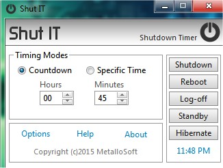 shutdown timer mac